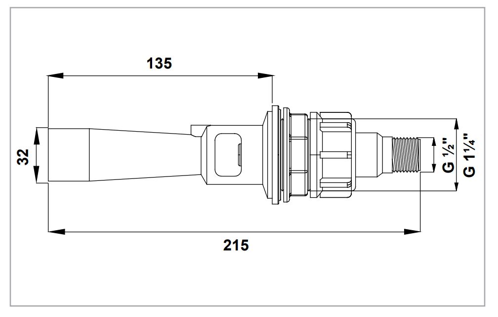 Agitador Hidraulico Recto Boq.1.5mm