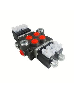 Valvula Oleohidraulica 12V (Solenoide) 2 Seccion 50 L 4/3 Centro Tandem
