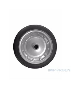 Rueda maciza 12x3, es un nuevo tipo de rueda libre plana, la rueda está sin el tubo interno, y el neumático es completado con aire, puede trabajar como amortiguador. Uso agrícola, doméstico e industrial.