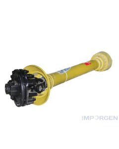 Cardán con embrague, modelo T-5 de 910mm, con una potencia de 47-74 HP c/prot.