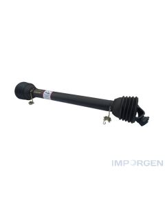 Cardán T-6 1010mm 64-100 Hp con protección, transmisiones de potencia, tomas de fuerza y cardán agrícolas para tractores y maquinarias.