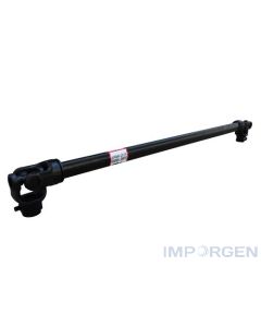 Cardán tipo T-6 1510 mm inferior, transmiten el esfuerzo de rotación a la bomba ideal para pulverizadores y atomizadores arrastrados, posee una distancia entre las cruceta 1510mm y una potencia de 64-100 hp.