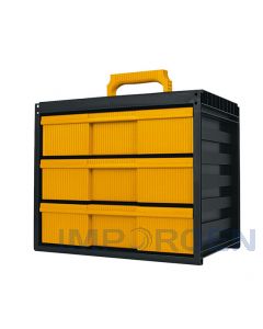 Caja organizadora modular de 3 cajones 