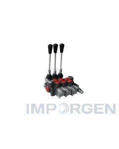 Distribuidor Hidráulico 3 secciones 80 L/min Doble Efecto. Ideal para el uso en maquinarias agrícolas e industrial.