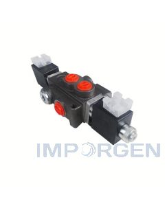 Valvula Oleohidraulica 12V (Solenoide) 1 Seccion 50 L 4/3 Centro Tandem